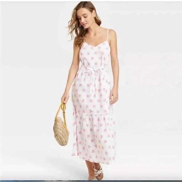 Universal thread, cotton, Sleeveless Maxi Sundress adjustable, straps Plus Size - Picture 2 of 9